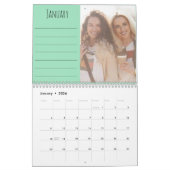 Calendrier 2023 Photo Collage Monthly Photo and Notes Seafoam (Jan 2026)