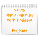 Calendrier 2023 Pour Enfants (Protection)