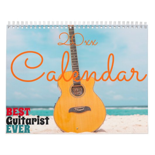 Calendrier 2023 Pour Meilleur Guitariste Jamais |  (Protection)