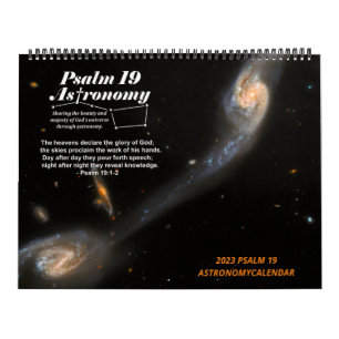 Calendrier 2023 Psaume 19 Société d'Astronomie
