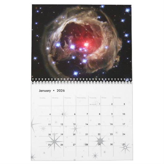 Calendrier 2023 Space Astronomy Star Clusters Universe NASA (Jan 2026)