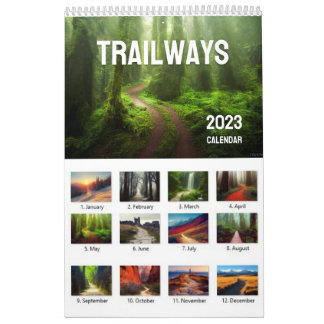 Calendrier 2023 Trailways, Calendrier des murs de 