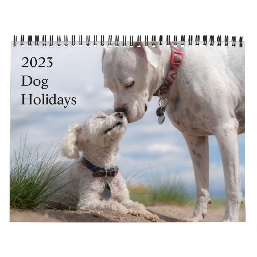 Calendrier 2023 | Vacances de chiens | Créez votre propre pho (Protection)