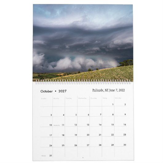 Calendrier 2023 Weather Calendar by Marcus Hustedde (Oct 2027)