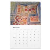 Calendrier 2023 Wylie Quilting OnePage MediumCalendar, blanc (Mar 2027)