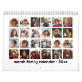 Calendrier 2024 - 24 Photo - 2 Par Mois Famille Moderne (Protection)