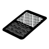 Calendrier 2024 Ajouter 1 Photos Magnet Black (Côté Gauche)