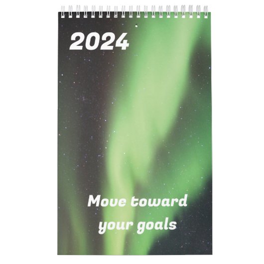 Calendrier 2024 Aller vers vos objectifs aurora (Protection)