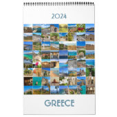 Calendrier 2024 année avec photo de Grèce Calendri (Protection)