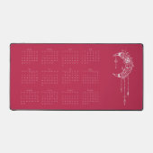 Calendrier 2024 Année complète Boho Dusty Rose Des (Recto)