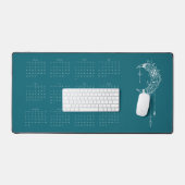 Calendrier 2024 Année complète Boho Sea Wave (Clavier et souris)