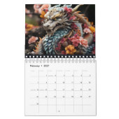 Calendrier 2024 Année du mur du dragon (Feb 2027)