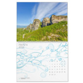 Calendrier 2024 année, Meteora, Grèce, Europe (Mar 2026)