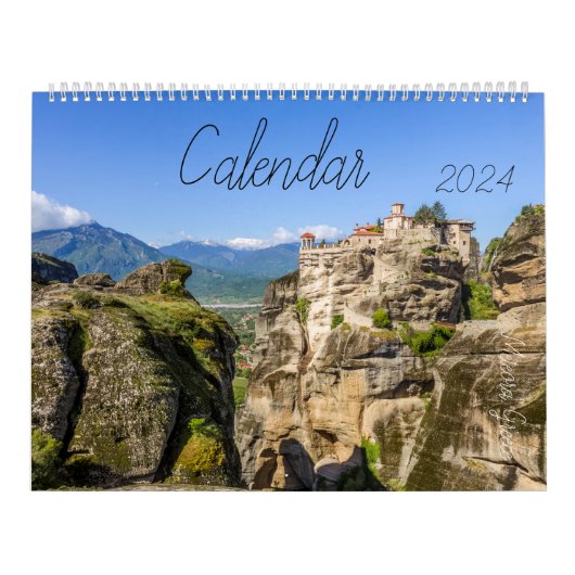Calendrier 2024 année, Meteora, Grèce, Europe (Protection)