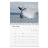 Calendrier 2024 avec baleines à bosse (Jan 2027)