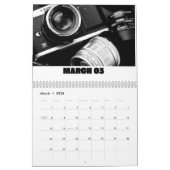 calendrier 2024 - calendrier noir et blanc 2024 (Mar 2026)