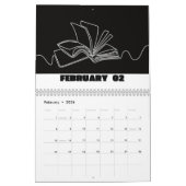 calendrier 2024 - calendrier noir et blanc 2024 (Feb 2026)