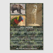 Calendrier 2024 Camouflage Ajouter 3 Photos Magnet (Devant)