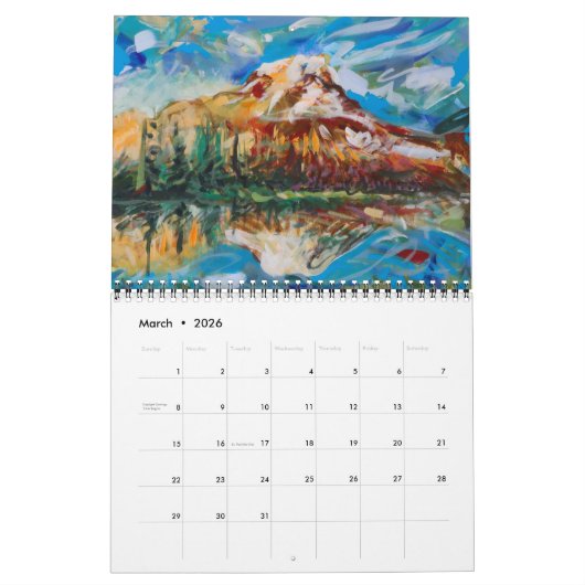 Calendrier 2024 Charlene Anne Wilson Art (Mar 2026)