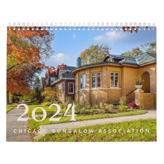 Calendrier 2024 Chicago Bungalow Association (Protection)