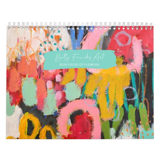 Calendrier 2024 des champs de fleurs par Betty Fra (Protection)