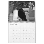 Calendrier 2024 des corbeaux noirs (Jan 2027)