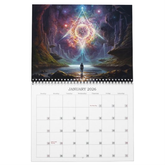 Calendrier 2024 Dimensions Visionnaires 7 Art Surreal (Jan 2026)