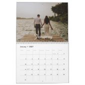 Calendrier 2024 Family Custom Photo Chic Script (Jan 2027)