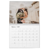 Calendrier 2024 Family Custom Photo Chic Script (Feb 2027)