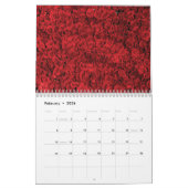 Calendrier 2024 Fleurs rouges (Feb 2026)