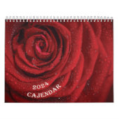 Calendrier 2024 Fleurs rouges (Protection)