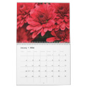 Calendrier 2024 Fleurs rouges (Jan 2026)