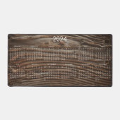 Calendrier 2024 Grain de bois rustique image (Recto)