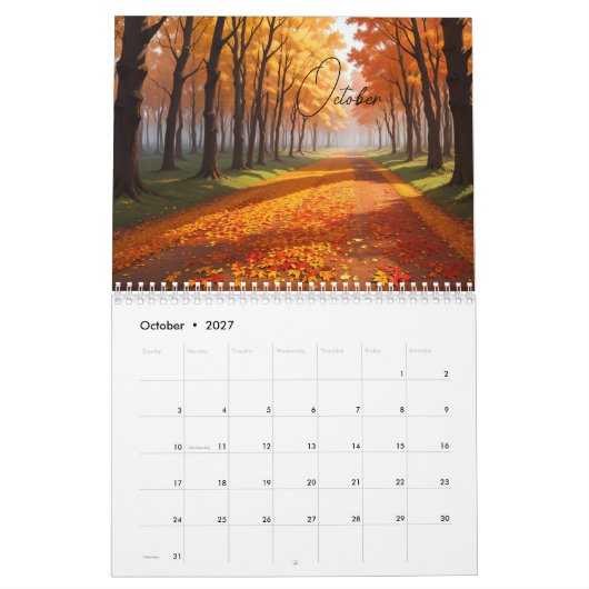 Calendrier 2024 Nouvel an (Oct 2027)