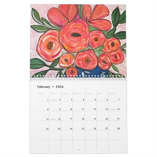 Calendrier 2024 par Monica Martin Fine Art (Feb 2026)