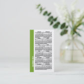 Calendrier 2024 Portefeuille taille Carte de visit (Debout devant)