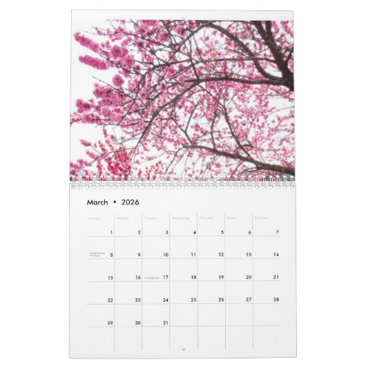 Calendrier 2024 Sakura tree (Mar 2026)