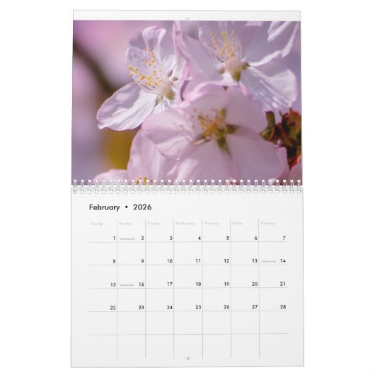 Calendrier 2024 Sakura tree (Feb 2026)