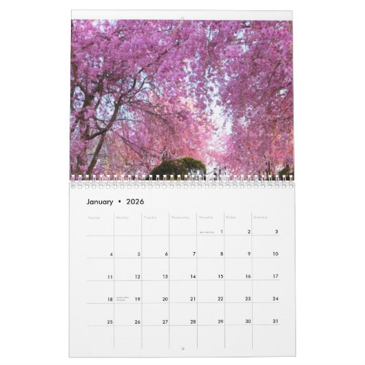 Calendrier 2024 Sakura tree (Jan 2026)