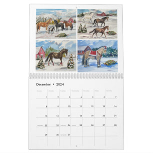 Calendrier 2024 - Susan Payne Equine Art