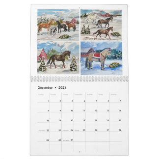 Calendrier 2024 - Susan Payne Equine Art
