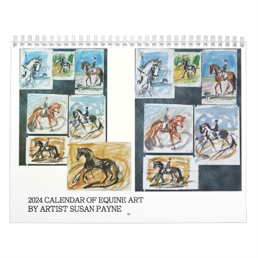 Calendrier 2024 - Susan Payne Equine Art (Protection)