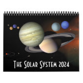 Calendrier 2024 Système solaire Astronomie spatiale Planètes  (Protection)