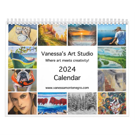 Calendrier 2024 Vanessa's Art Studio (Protection)