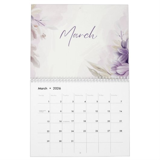 Calendrier 2025 (Mar 2026)