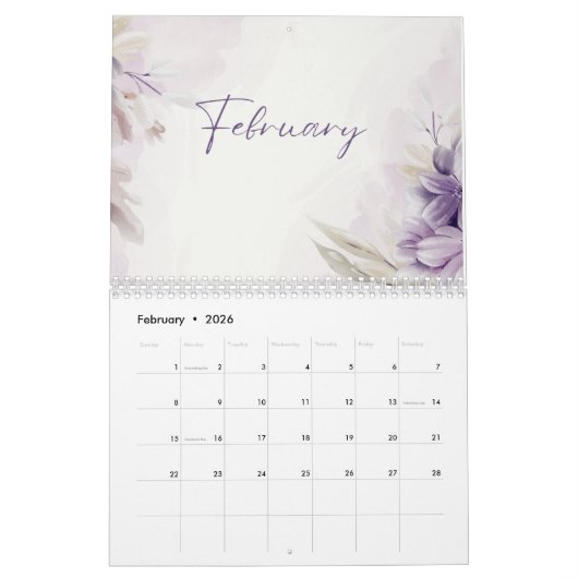 Calendrier 2025 (Feb 2026)