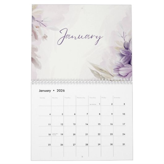 Calendrier 2025 (Jan 2026)