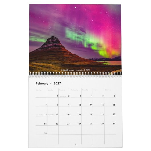 Calendrier 2025 (Feb 2027)