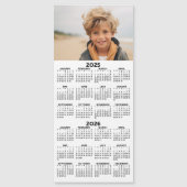 Calendrier 2025 2026 avec photo Carte magnétique d (Devant)