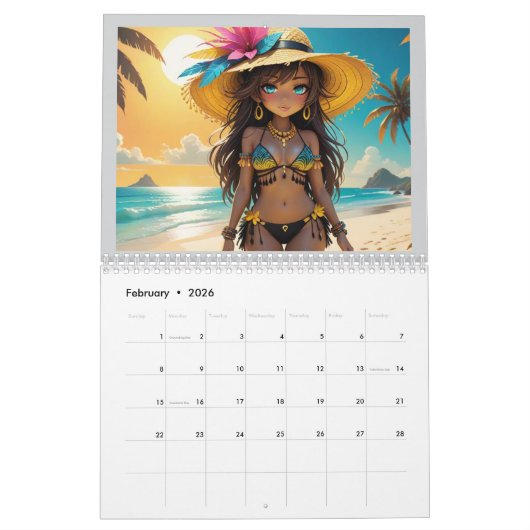 Calendrier 2025/26 Dollz 15 mois (Feb 2026)